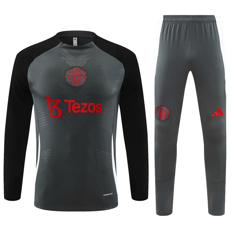 Survêtement Manchester United Tiro 24 Gris