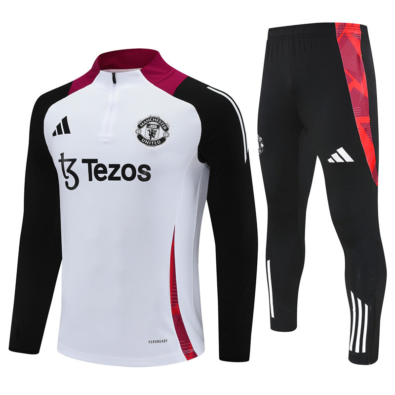 Survêtement Manchester United Tiro 24 Blanc