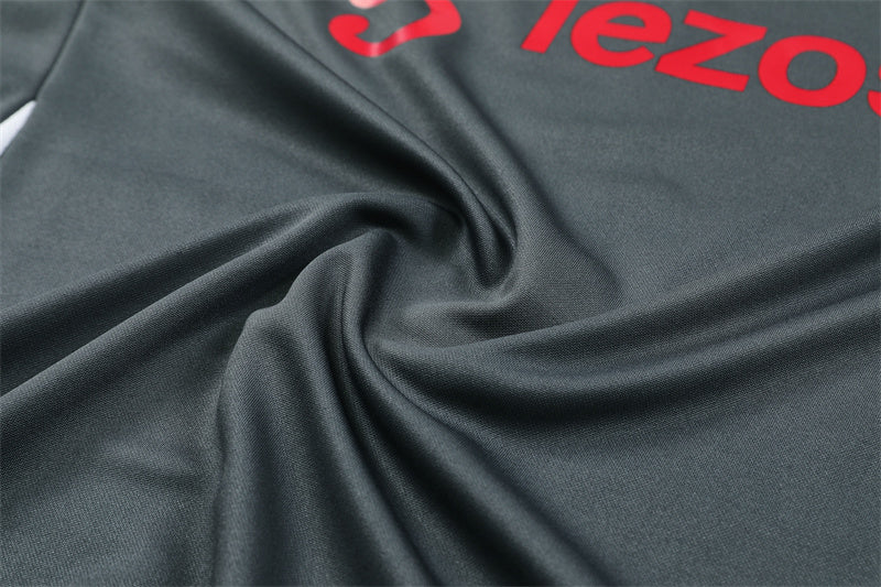 Survêtement Manchester United Tiro 24 Gris 1/4 Zip
