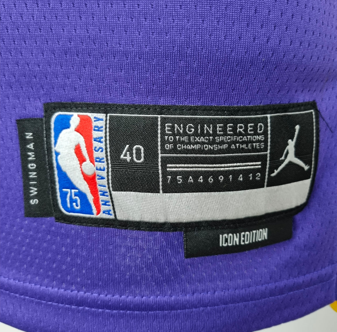 Maillot Lebron James Los Angeles Lakers Swingman 75eme anniversaire