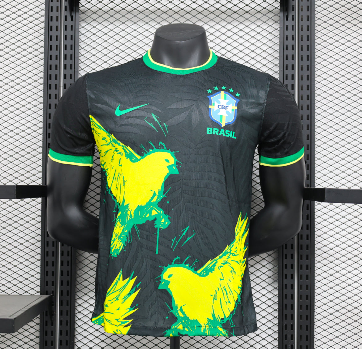 Maillot Spécial Oiseaux Noir Brésil