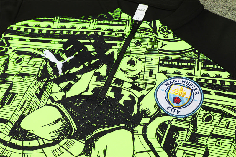 Survêtement Manchester City Pré-Match Vert 2024-2025