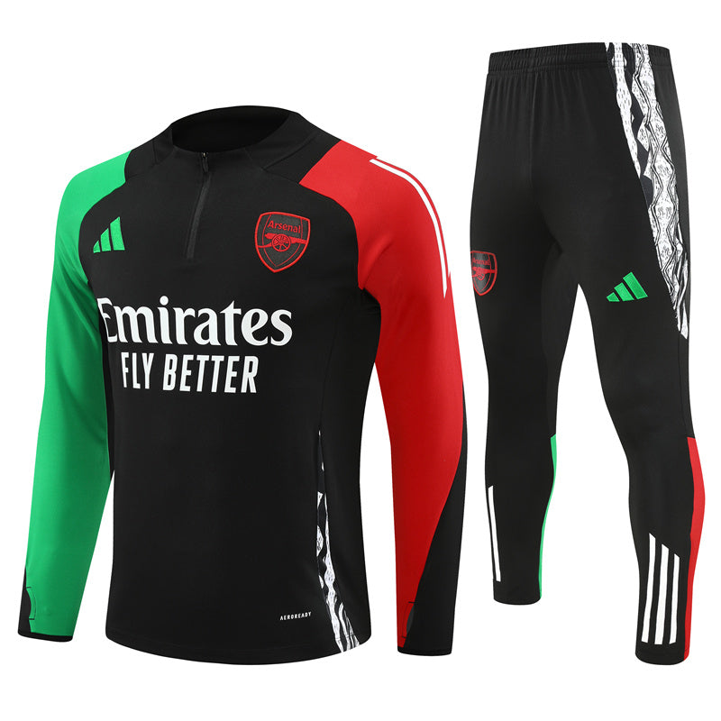 Survêtement Arsenal European Pro Noir 1/4 Zip