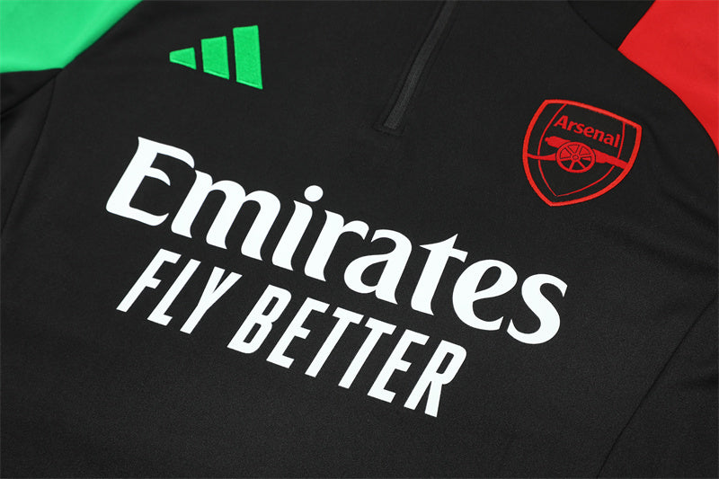 Survêtement Arsenal European Pro Noir 1/4 Zip