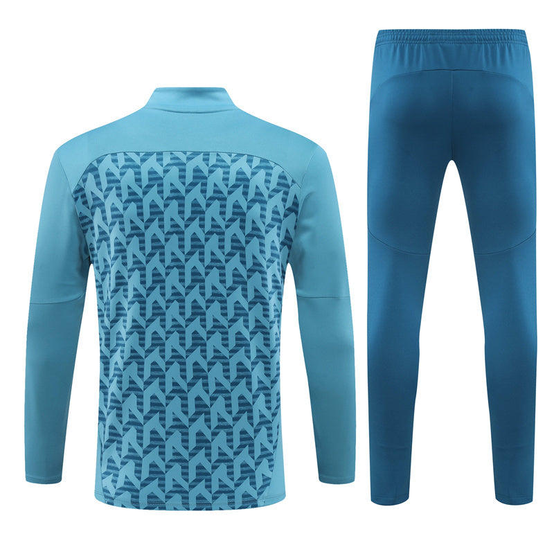 Survêtement Olympique Marseille Pré-Match Bleu Turquoise 2024-2025