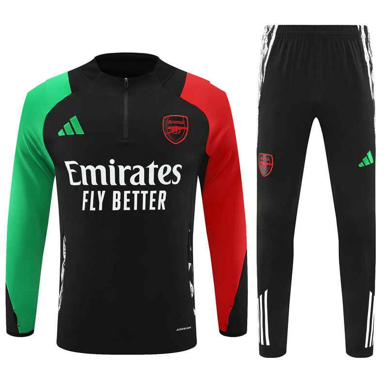 Survêtement Arsenal European Pro Noir 1/4 Zip