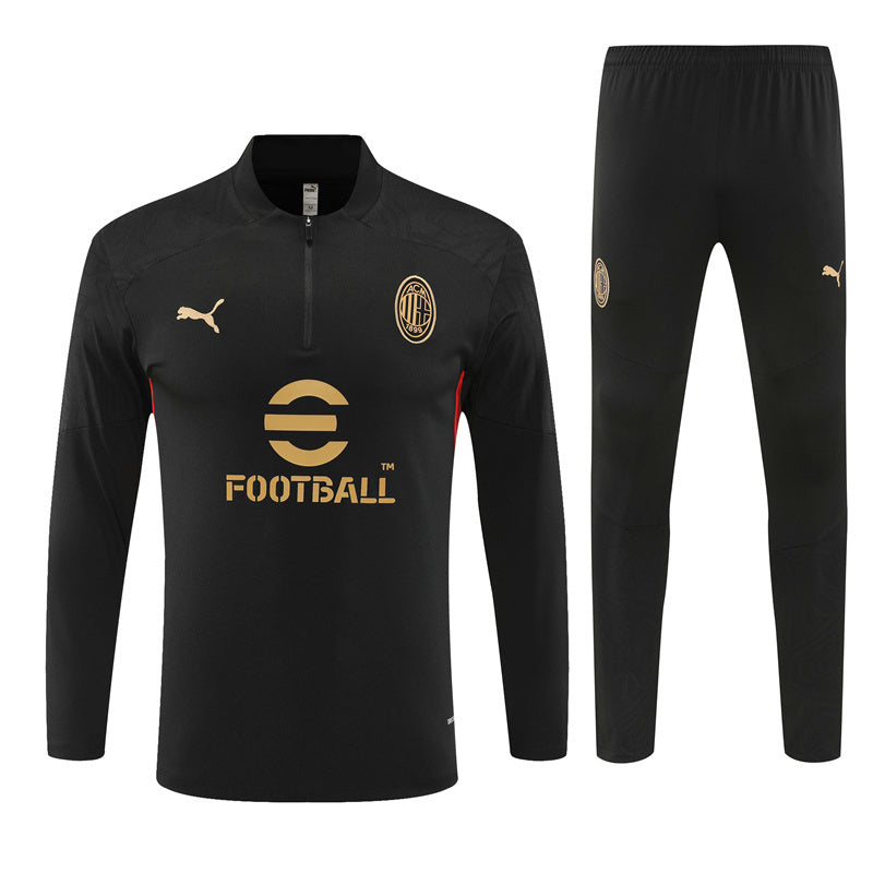 Survêtement Milan AC Pré-Match Noir 2024-2025
